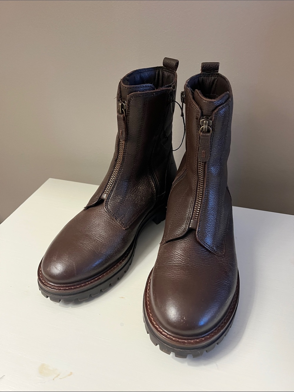Leather Alberto Toressi Zip Boots